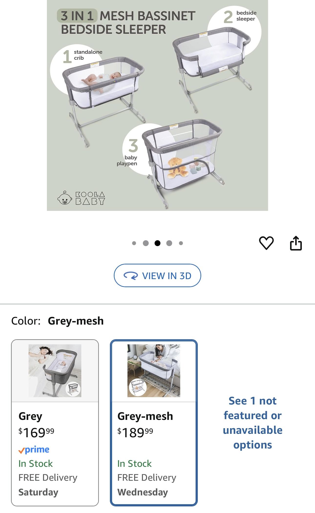 Baby Bedside Bassinet