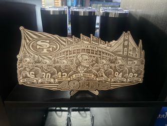 49ers wood art