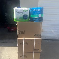 Case Of Adult Diapers/Briefs With Tabs