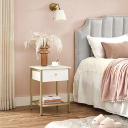 New Nightstand, Bedside Table, End Table with Drawer