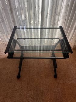 Modern Glass Desk Table – Great Condition