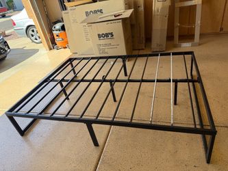 Full metal bed frame