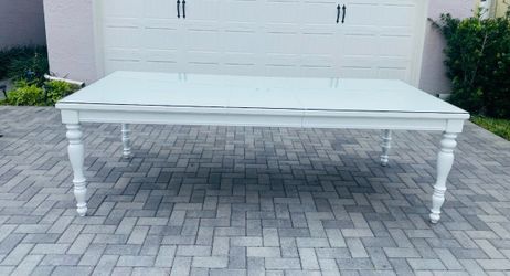 XL White Dining Table