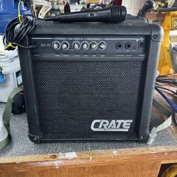 Karaoke, amplifier, and microphone