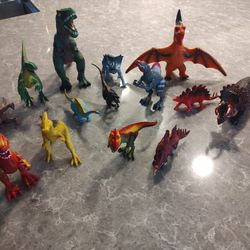 Dinosaurs Set plastic (14)