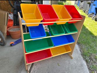 Kids Storage Toys Rack
