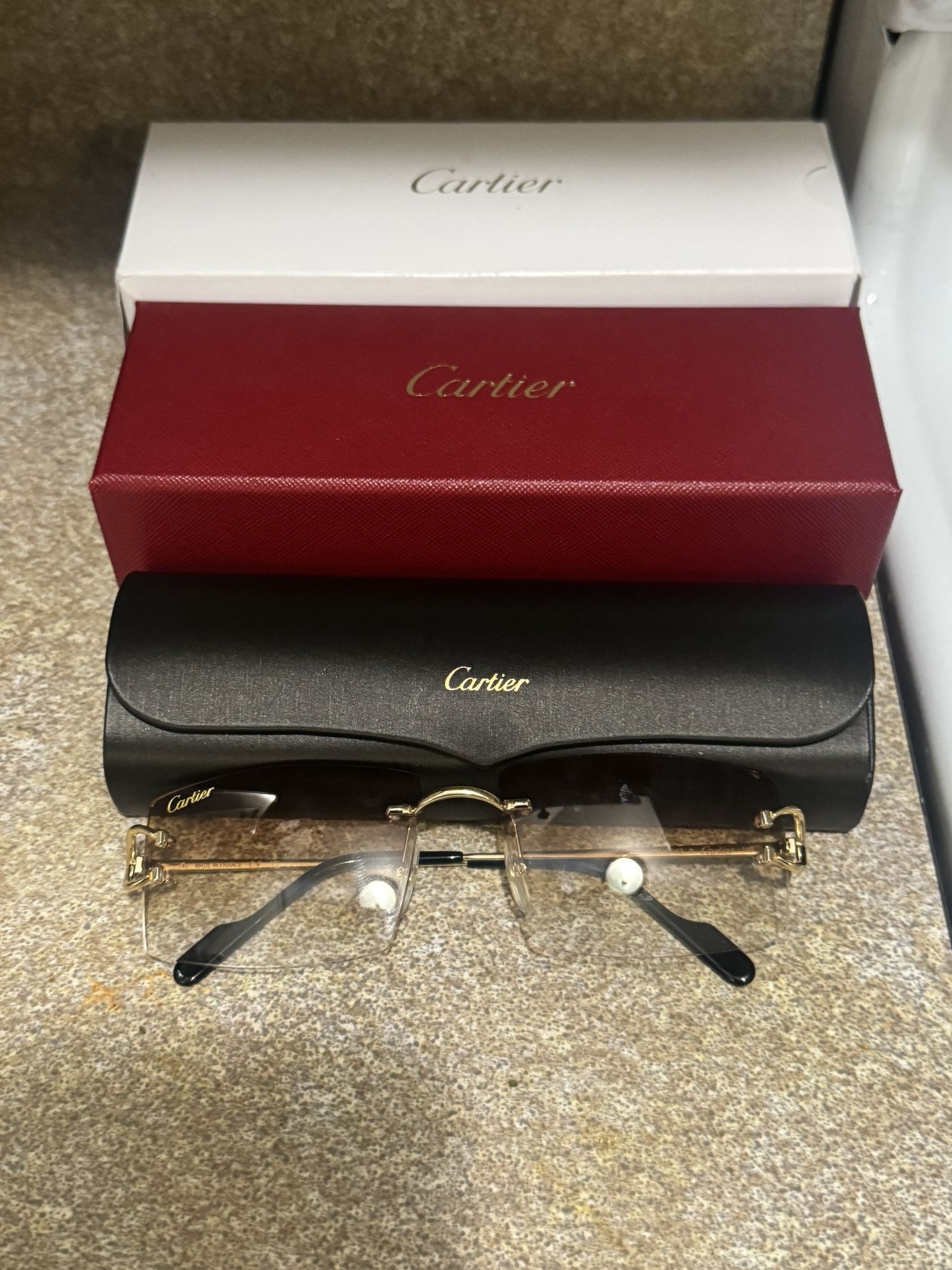 Cartier wire Glasses AUTHENTIC