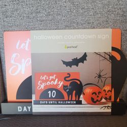Chalk Board COUNT DOWN DAYS until Halloween. Includes Chalk.