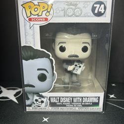Funko Pop Disney Walt Disney With Drawing For Sale 