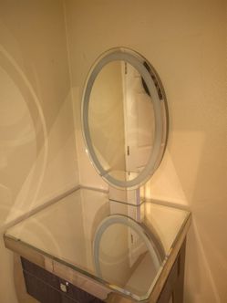 chrome plated steel vanity