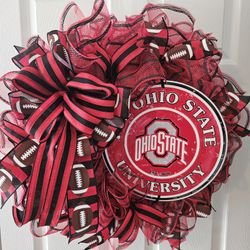 Ohio State Wreath