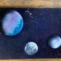 Spray Paint Art On Canvas