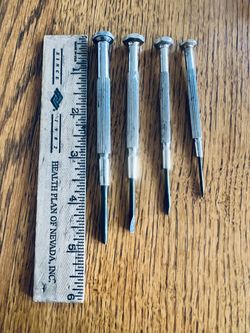 Set of Four PRECISION SCREWDRIVERS
