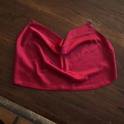 Red Backless Top M