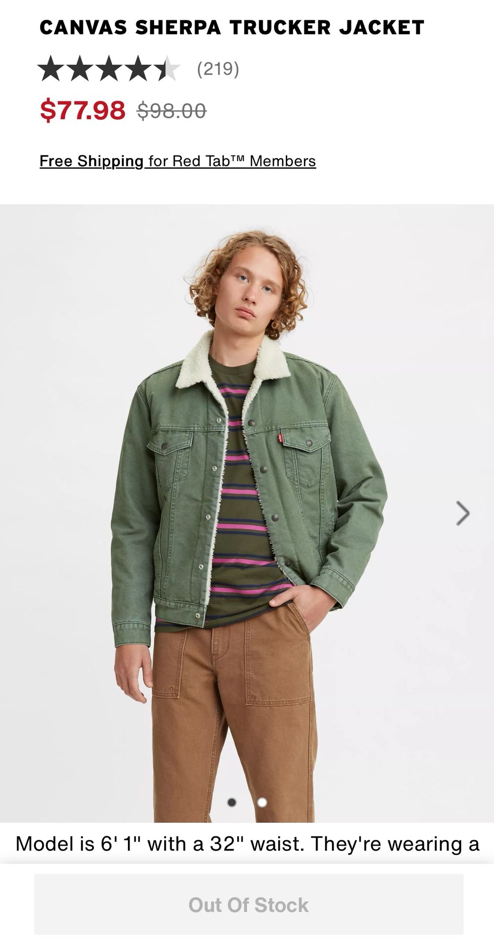 Levi’s Jacket XXL