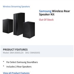 Samsung Wireless Speaker Kit