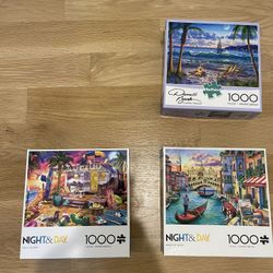 Bundle of 3 1000 Piece Puzzles