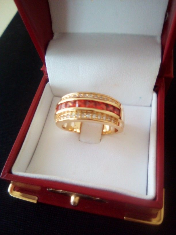 Gold 10k Plated Diamond Ring Jewelry 