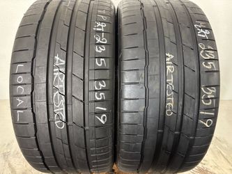 2 tires 235 35 19 hankook ventus s1 evo3 high tread no repairs