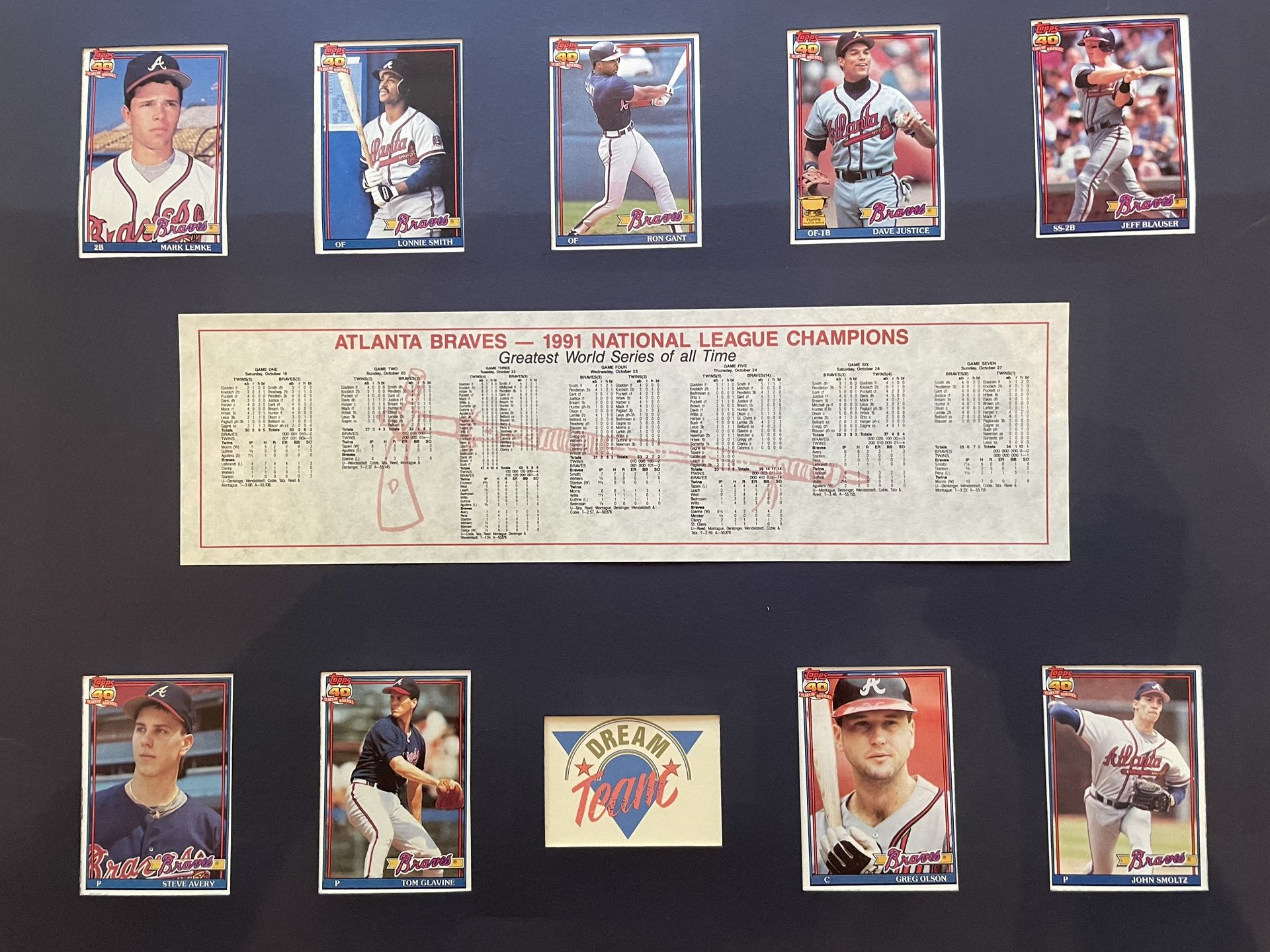 1991 Atlanta Braves National League Champion Dream Team
