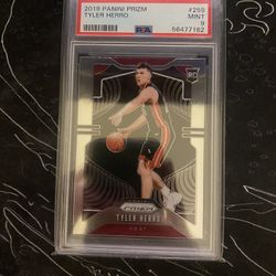 Tyler Herro 2019 Panini Prizm #259 PSA 9