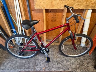 Diamondback Wildwood Citi Bicycle – Red – Comfortable Hybrid Cruiser Bike