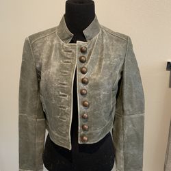 Olive Leather Jacket From Spain