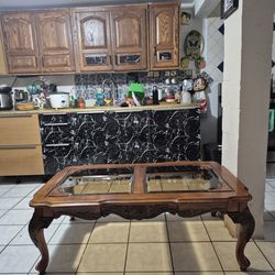 Wooden coffee table
