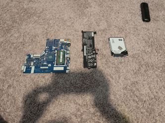 Motherboard, battery, and hard drive
