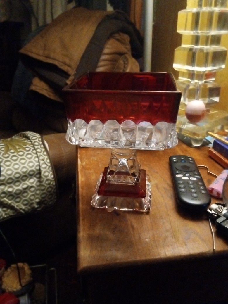 Vintage Glass Candy Dish