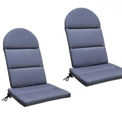 Peak Season Adirondack Cushion for Leisure Line Chairs, 2-pack, Blue - NEW