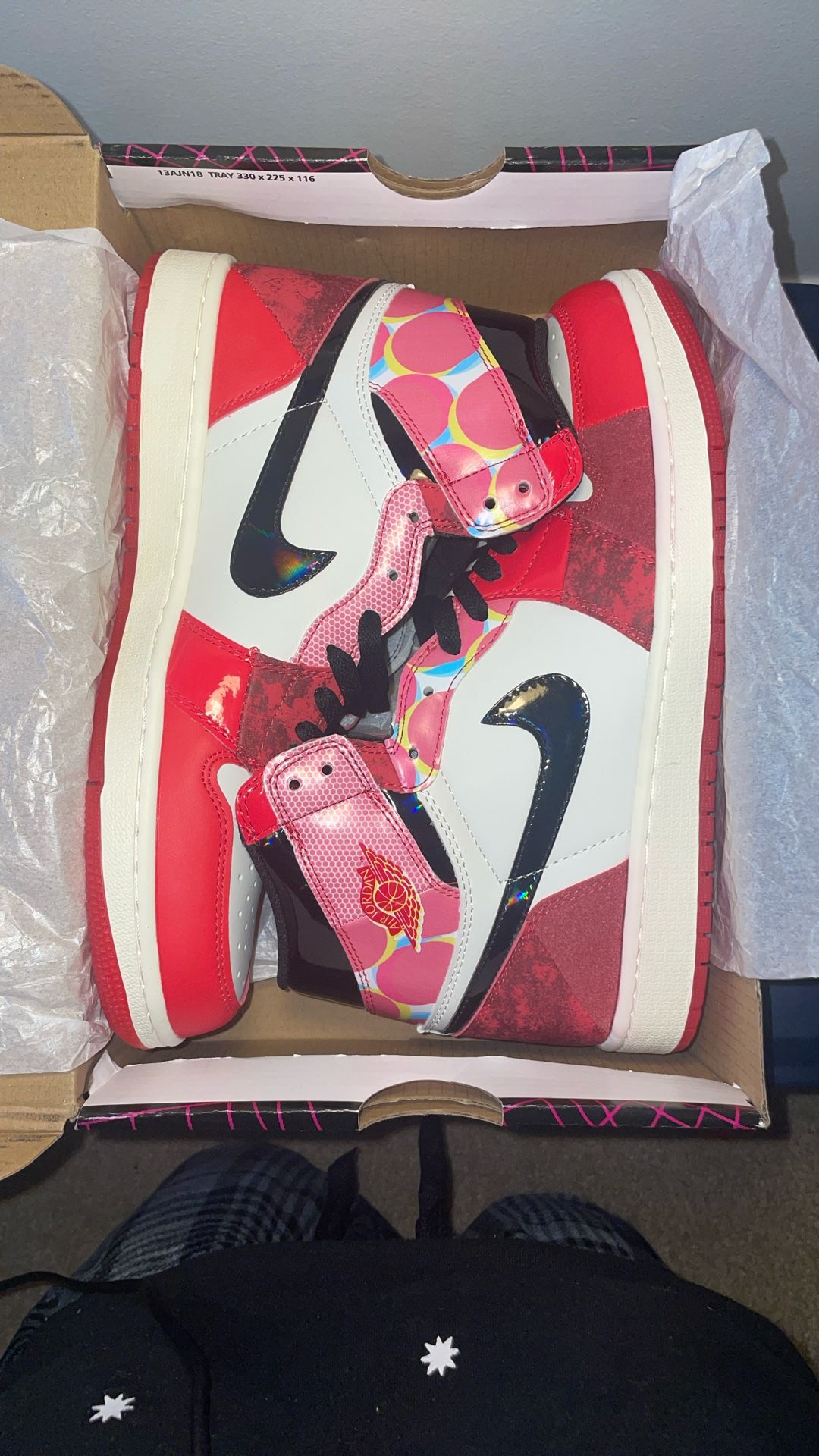 Jordan 1 High OG Spider Man Into The Spider Verse