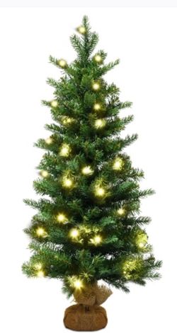 Costway 3’ Tabletop Lighted Christmas Tree
