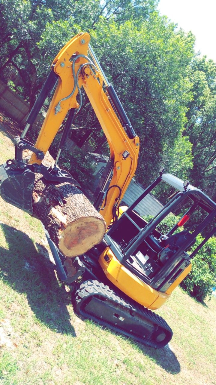 Excavator And Tractor Work