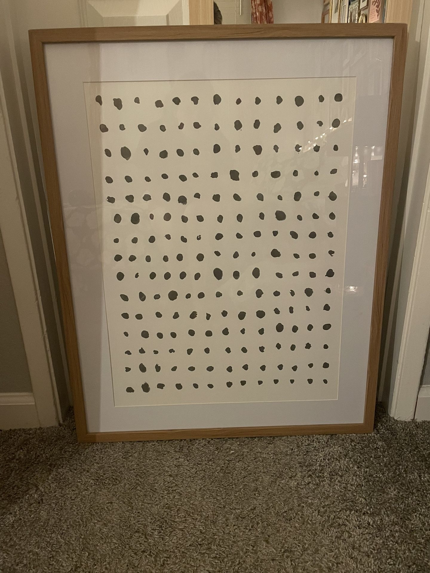 Target Picture Wall Art - Black and White Dots