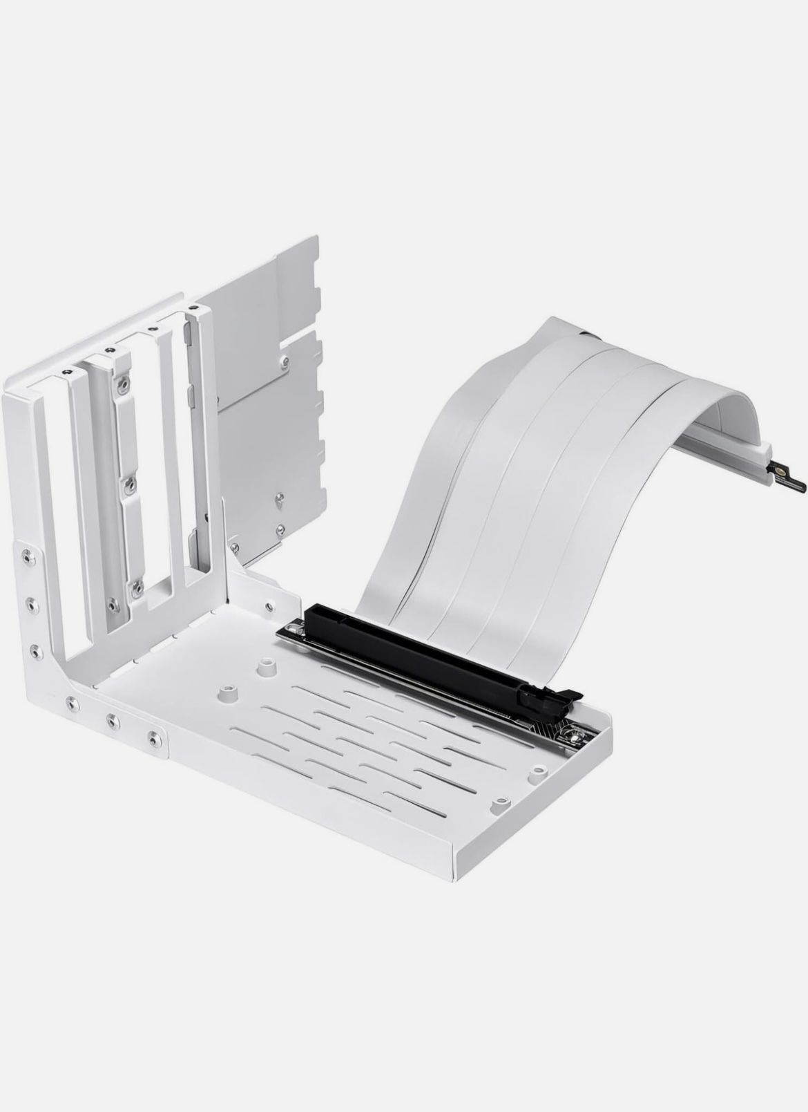 Lian Li Accessory Universal 4 Slots Vertical GPU Card Holder Kit White Premium
