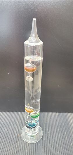 Beautiful Galileo Glass Thermometer