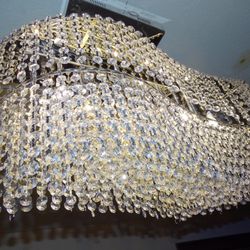 2 Ft Italian Crystal Chandelier 