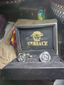 Versace Medusa Cufflinks in Box