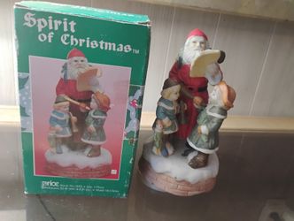 Spirit of Christmas Santa and Children Figurine
