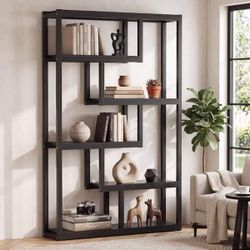 New Black 5 Tier Display Shelving Unit
