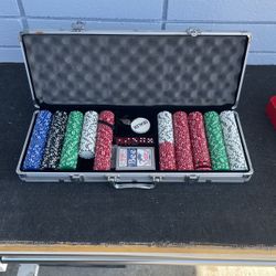 Portable Poker Chips Set