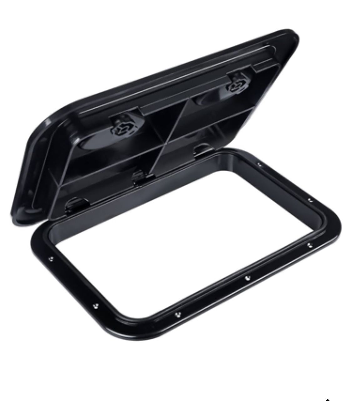 Black - smartmarine Marine Deck Access Hatch, Rectangle Boat Hatch & Lid,Boat Deck Hatch Lids