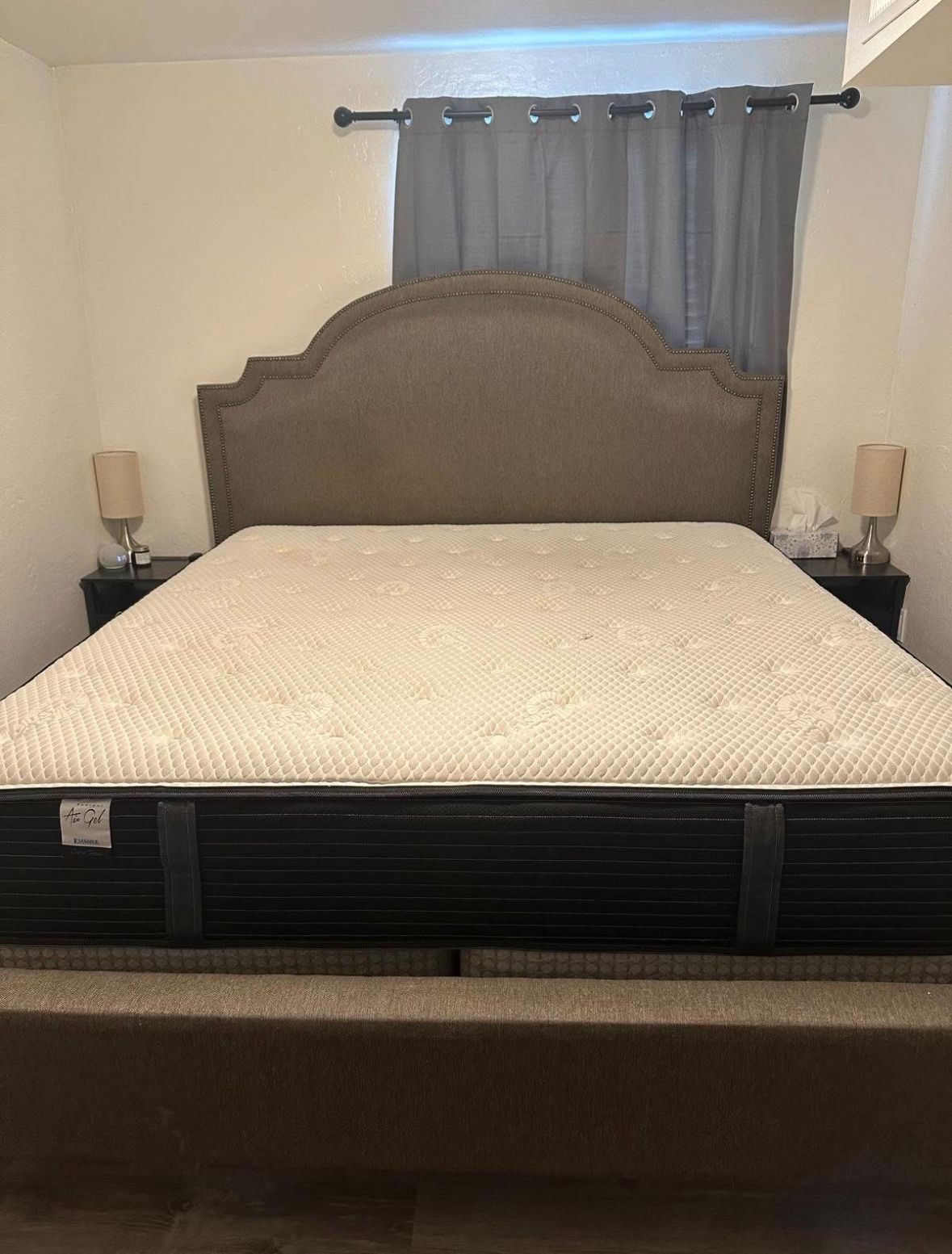 King Size Bed Frame + Box Springs