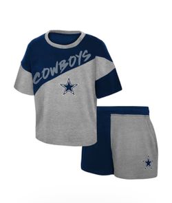 DALLAS COWBOYS TODDLER NAVY SUPERSTAR TOP AND BOTTOM SET