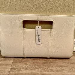 Charming Charlie White Clutch