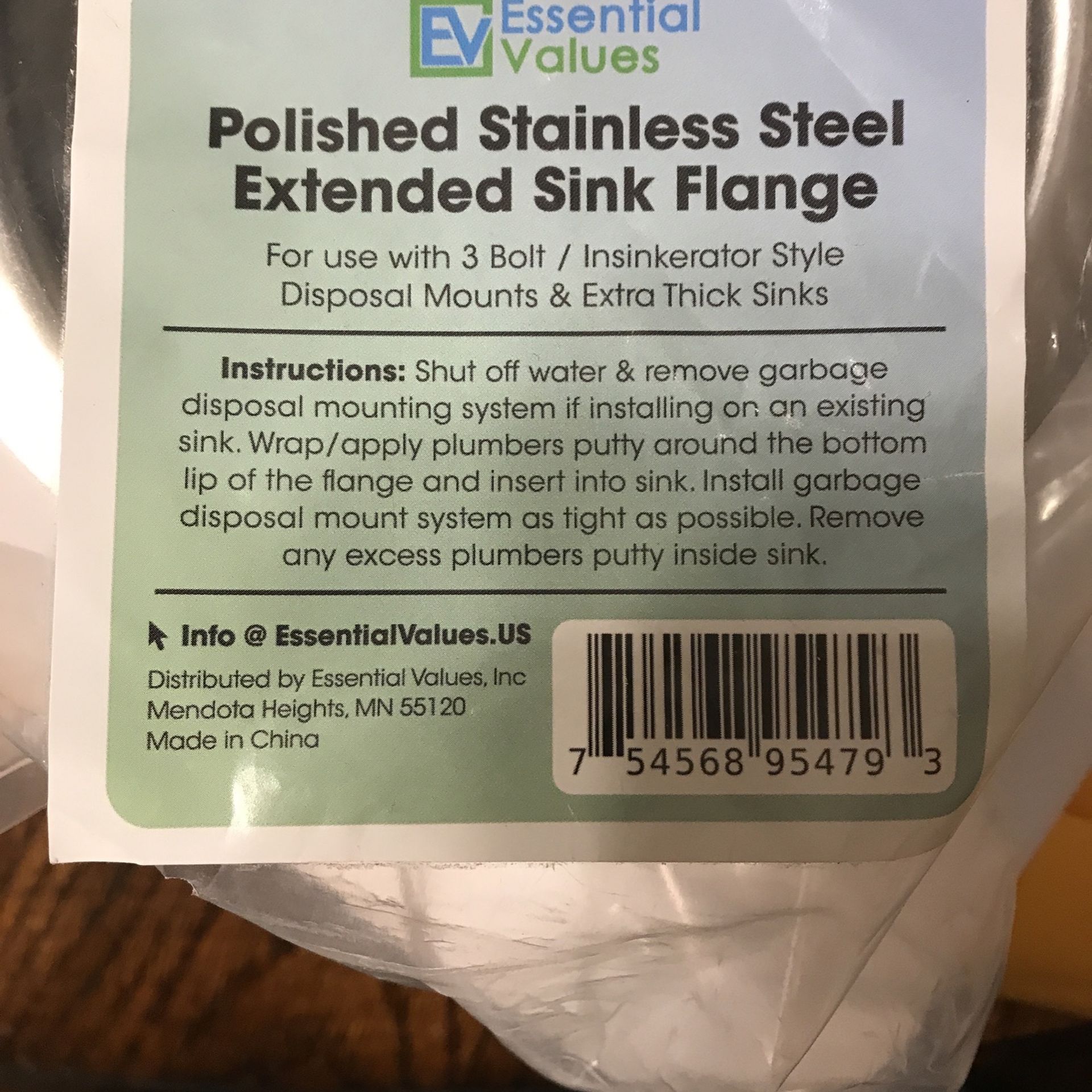 SS Sink Flange For Thicker Sink