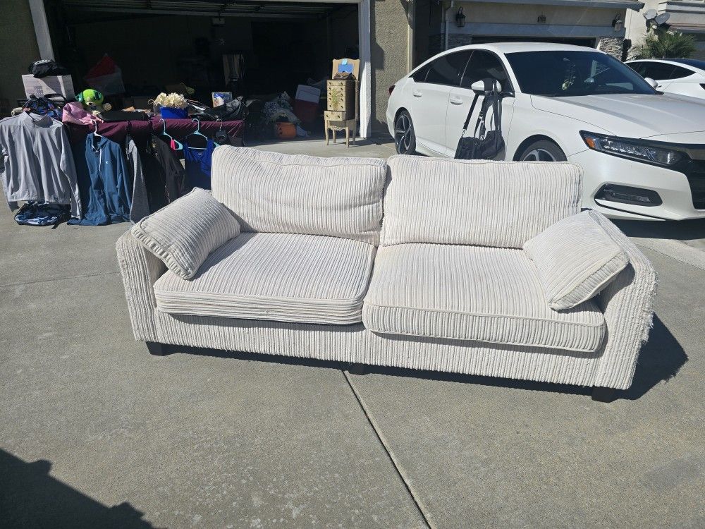Cream 2 Seat Sofa 