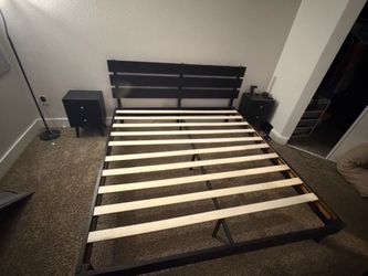 King bed frame with night stands