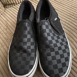Boys Checkered Vans Size 3y